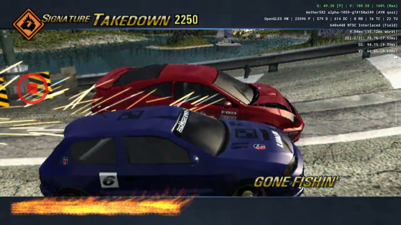 AYN ODIN PRO - AetherSX (PS2) Burnout 3 - Takedown