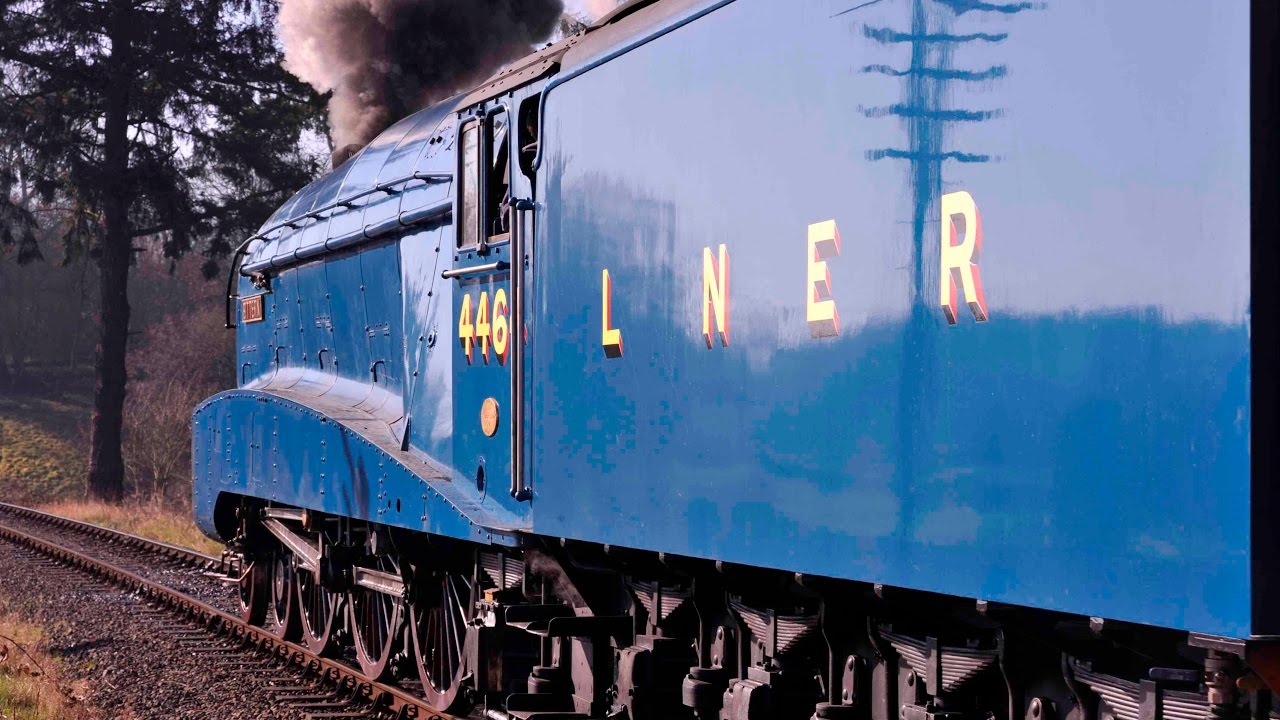 LNER A4 4-6-2 4464 BITTERN WITH A RAKE OF LNER TEAKS ON THE SEVERN VALLEY RAILWAY - 27th March 2012