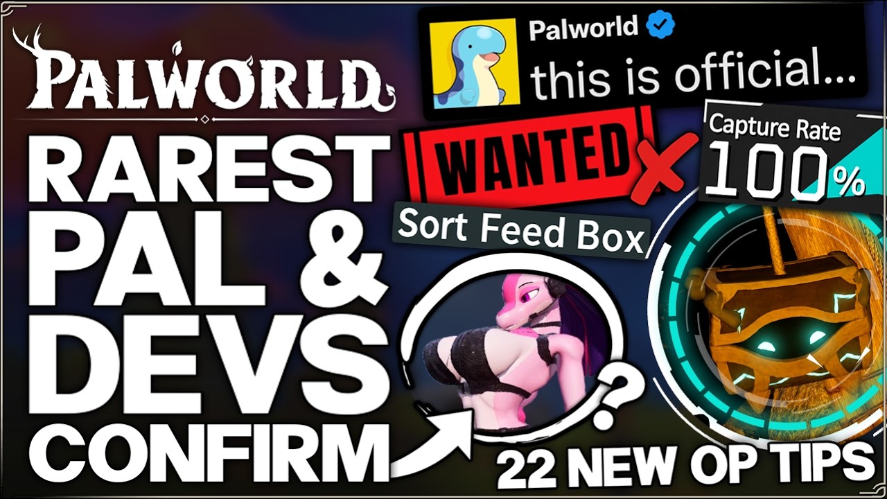 Palworld 1.0 &mdash; Самый редкий пал, 100% шанс поимки торговца, БЕСКОНЕЧНАЯ еда и многое другое &mdash; гай...