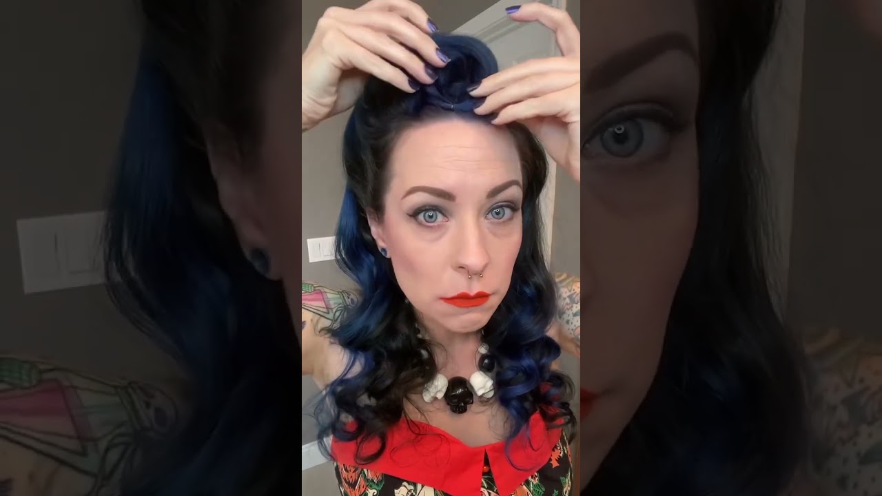 Victory Rolls Tutorial #victoryrolls #hairtutorial #hairvideos #quickhairstyle #hairstyle #pinup