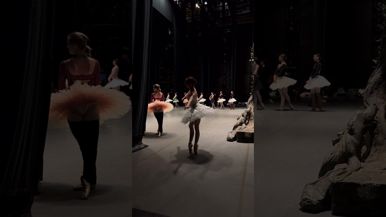 the moments before going on stage… #swanlake #ballerina