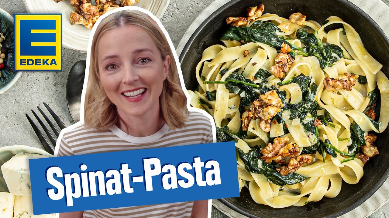 Nudeln mit Spinat I Spinat-Pasta selber machen