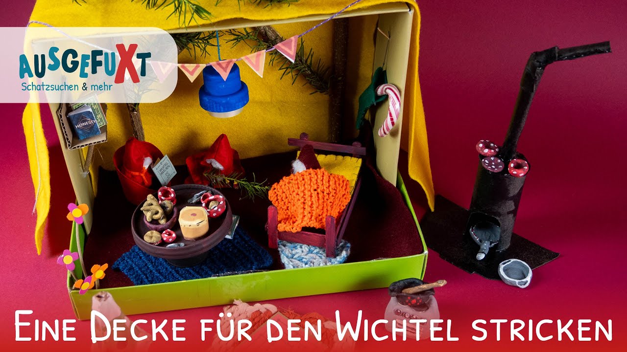 Stricken lernen mit Kindern: Eine Wichteldecke stricken