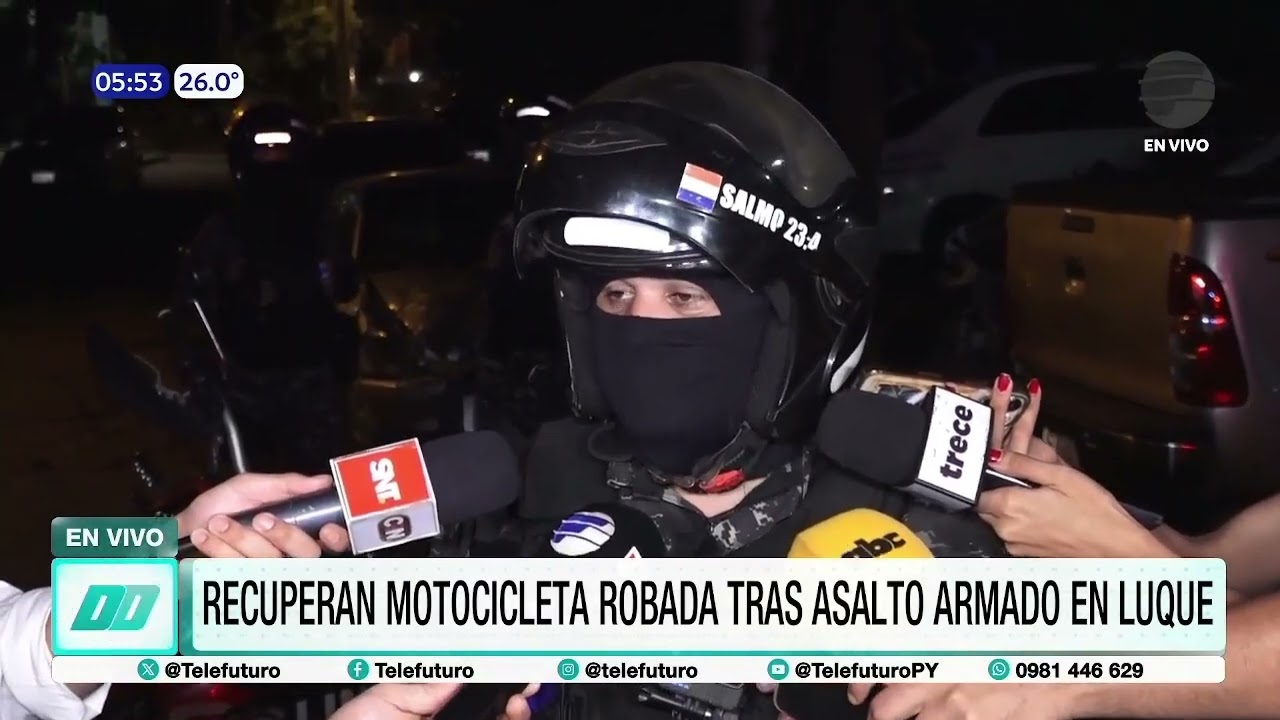 Recuperan motocicleta robada gracias al GPS en Luque