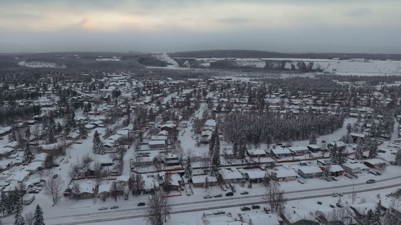 Whitehorse yukon in -30 look magical ##Whitehorse #canada #trending #viralvideo #travel  #snow