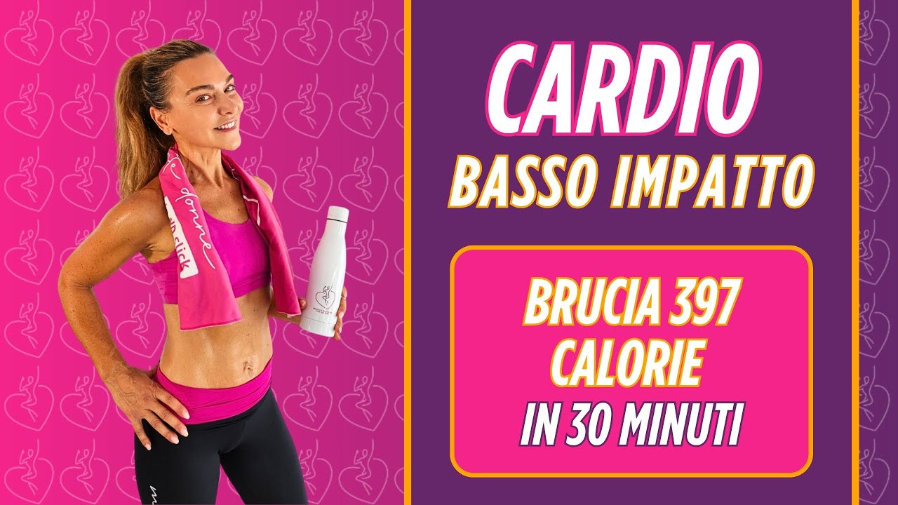 🔥 Allenamento a casa donna: cardio brucia 397 calorie in 30 minuti! 🔥 #bruciacalorie #cardio