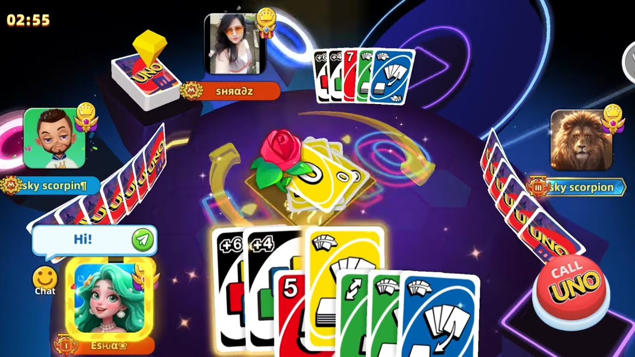UNO! Mobile Game || Go Wild X1000 with +4+6 Reverse Card || Epic Wins🥳