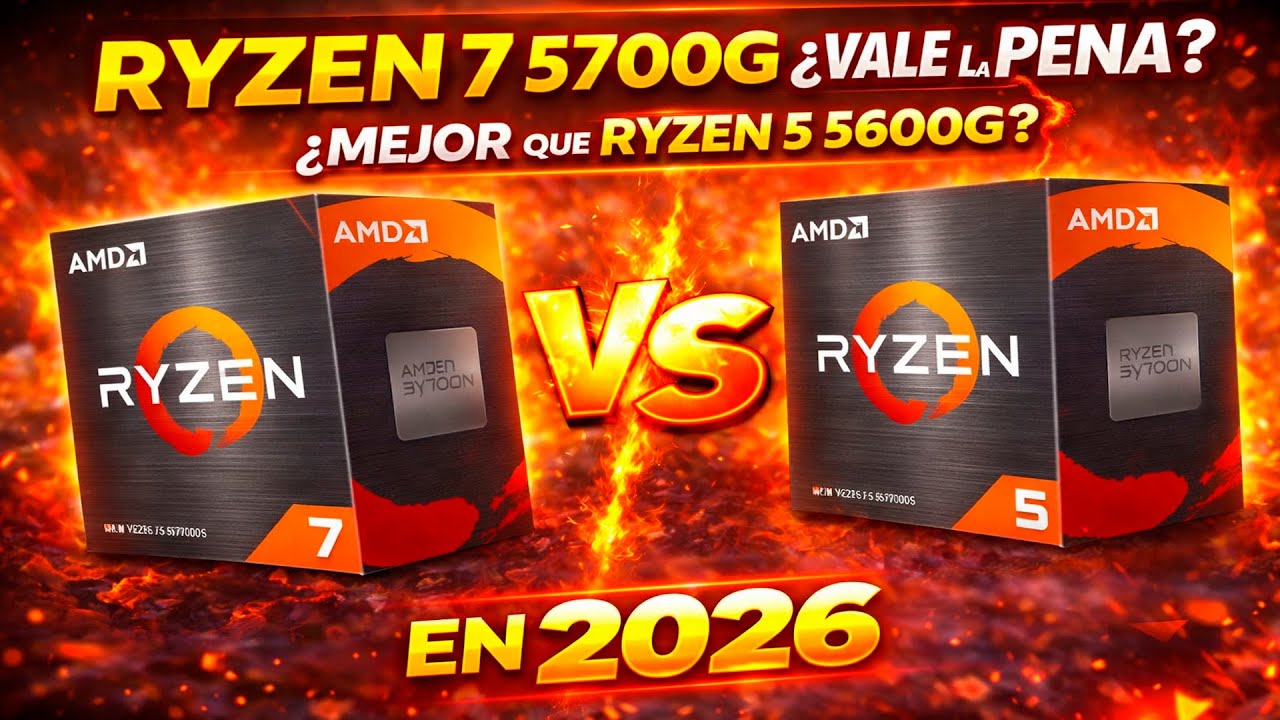 Ryzen 7 5700G ¿Vale la pena en 2026? ¿Mejor que Ryzen 5 5600G?