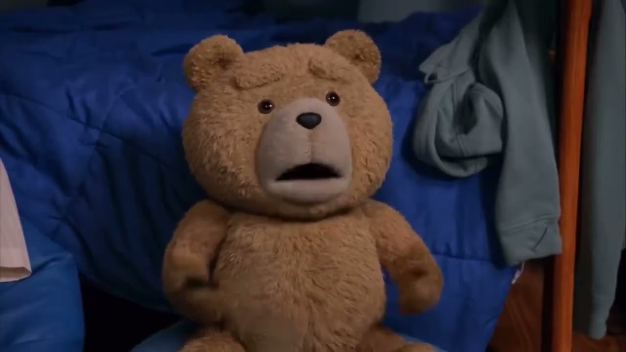 Ted running away