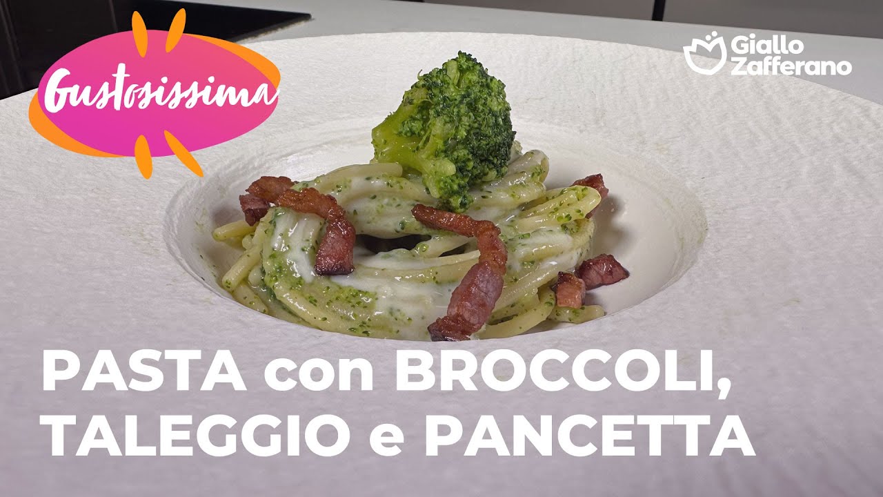 PASTA con BROCCOLI, FONDUTA di TALEGGIO e PANCETTA - ABBINAMENTO PERFETTO😍😋