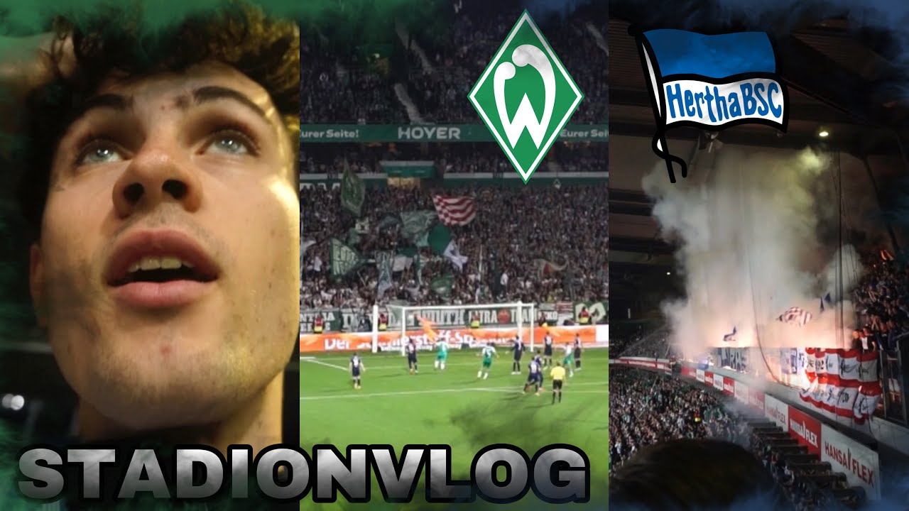 TOR IN DER SCHLUSSPHASE😬 |WERDER BREMEN - HERTHA BSC STADIONVLOG NINS