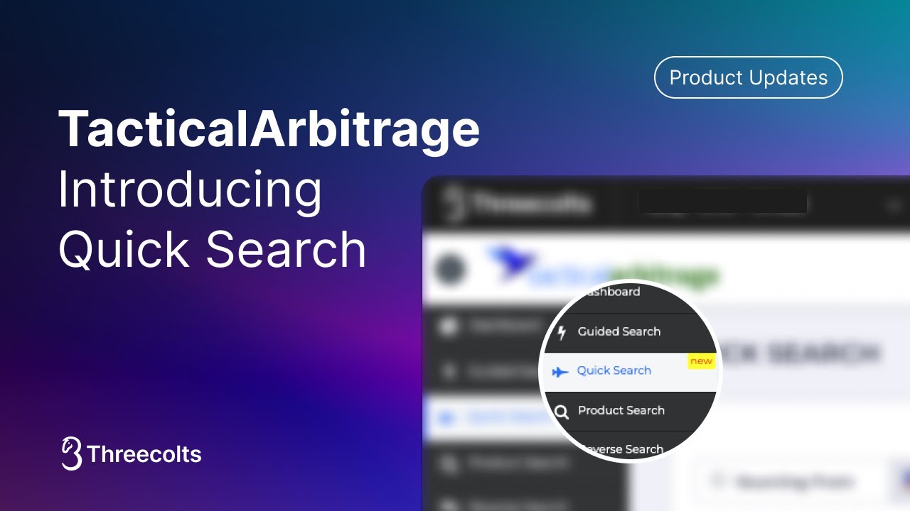 What is TacticalArbitrage's Quick Search Feature?