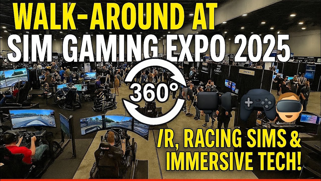 360 Degree - Walk-Around at Sim Gaming Expo 2025 🎮 | VR, Racing Sims & Immersive Tech!