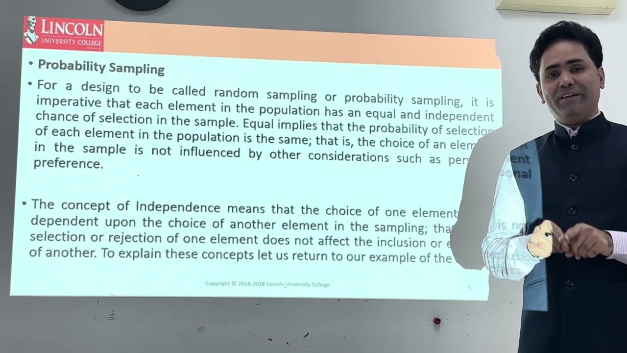 Micro Lecture Topic 8  Probability Sampling