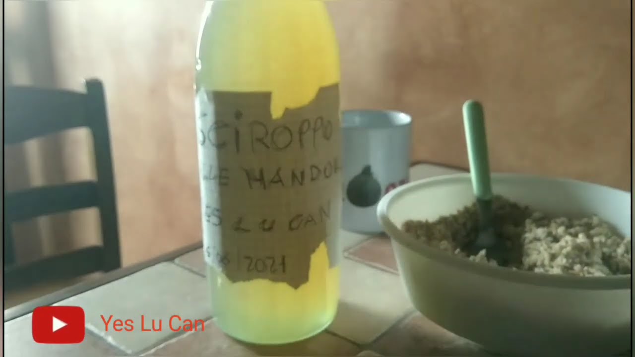 Sciroppo di mandorle. #74yeslucan #sciroppodimandorle
