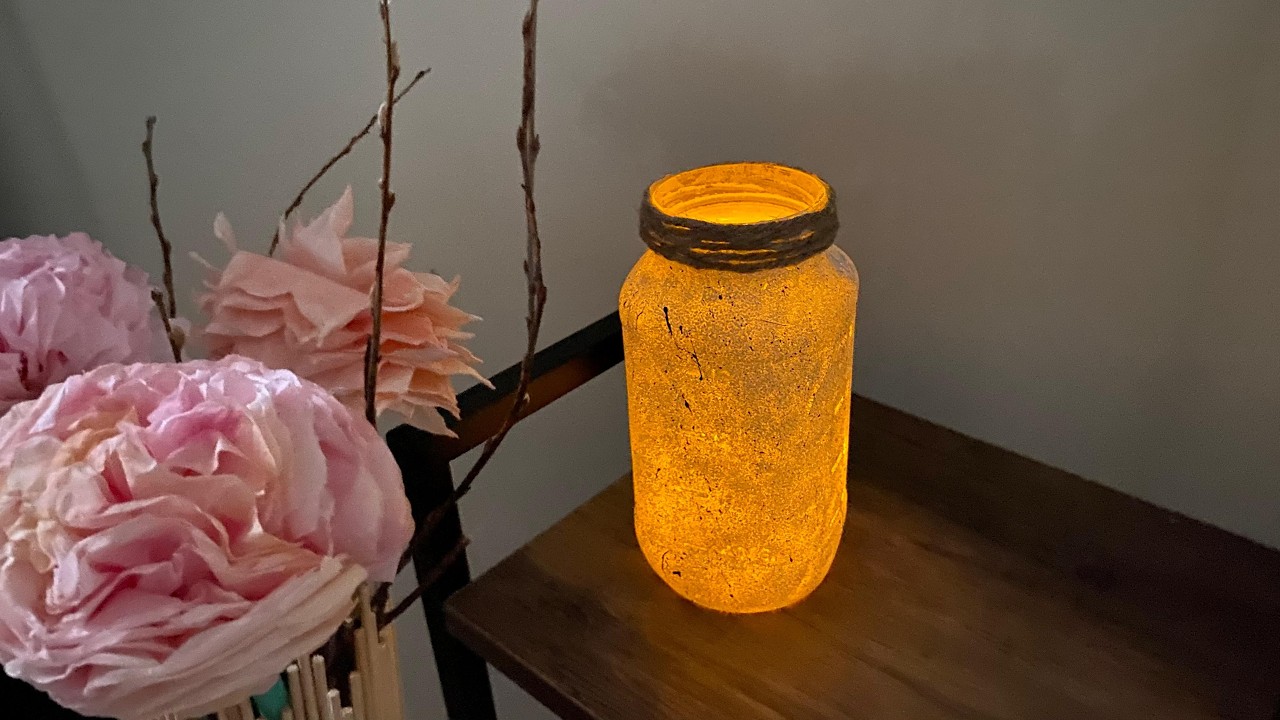 DIY Mason Jar Vase and Candle Holder you can turn ordinary jars into extraordinary pieces of art.