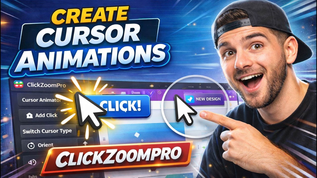 How to Animate Cursor in After Effects in One Click (ClickZoomPro )