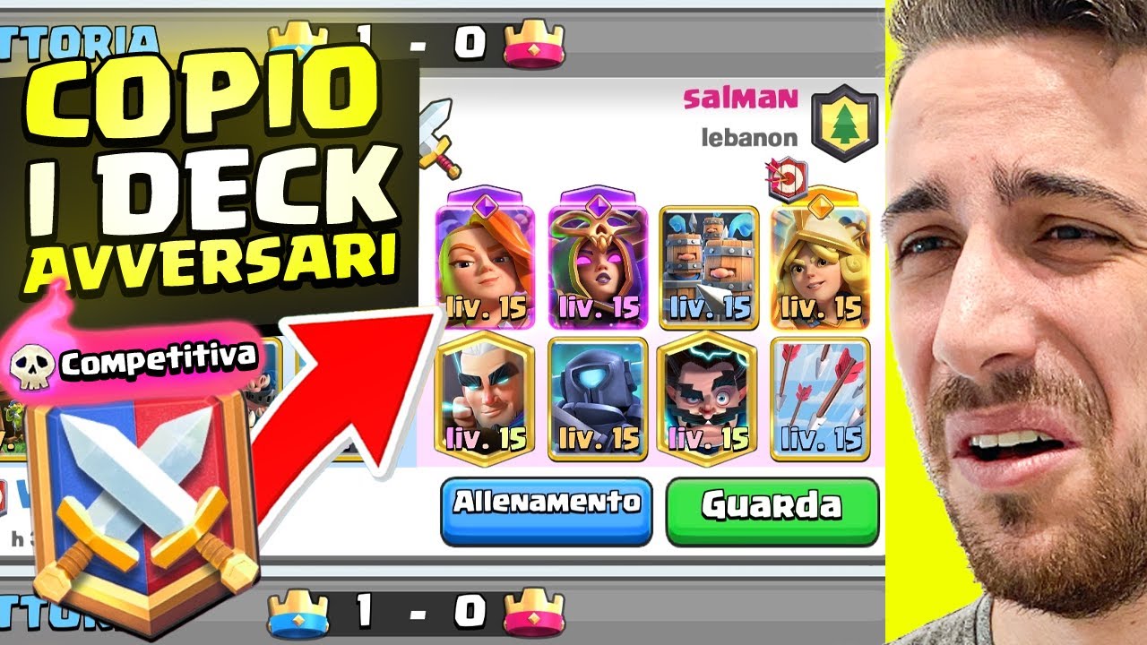 COPIO i DECK dei Miei AVVERSARI in Ranked! Clash Royale ITA