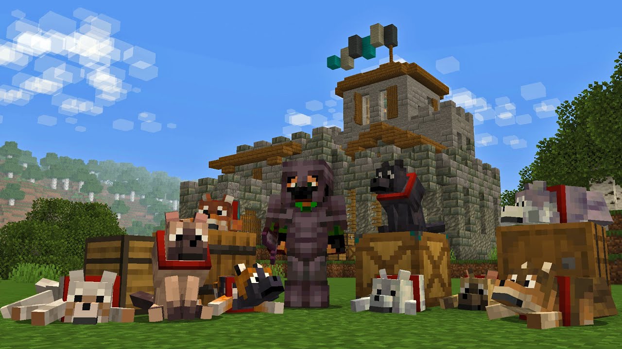 Raising A Wolf Army in Minecraft!