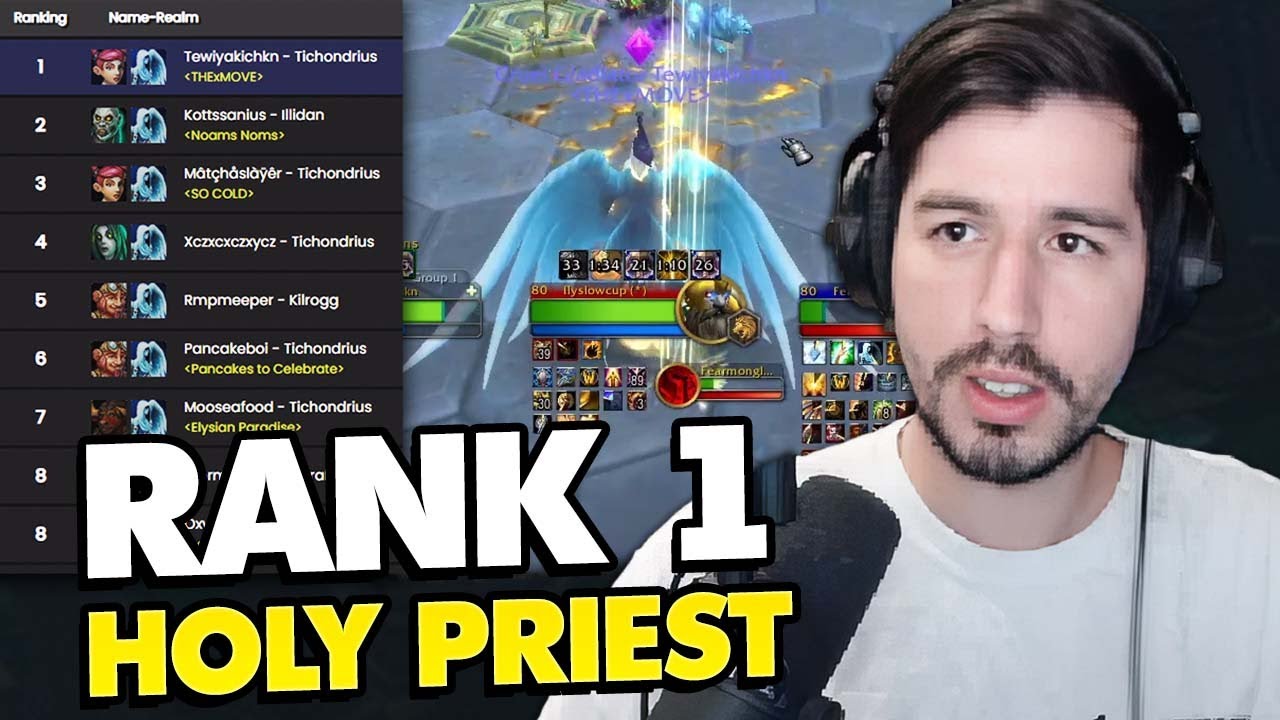 HOLY PRIEST SHUFFLE GRIND! Going for Rank 1 NA!