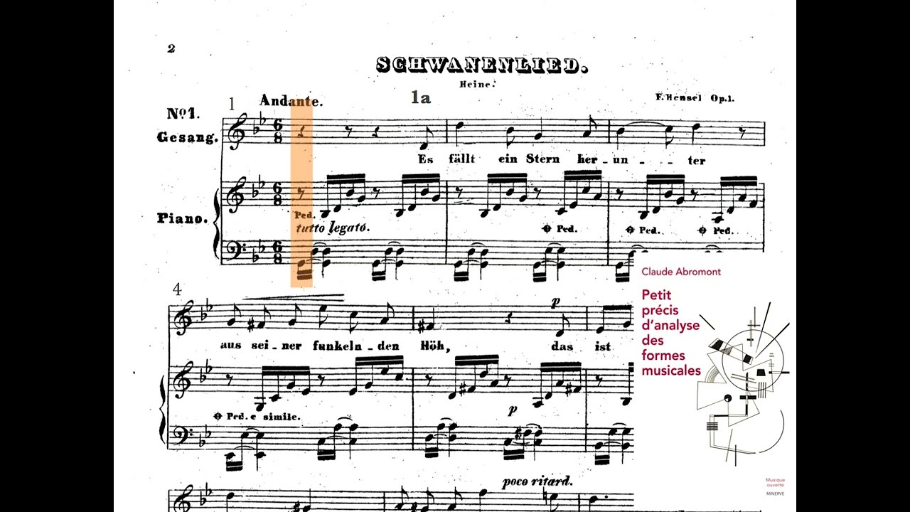 PAFMI-5, Fanny Hensel-Mendelssohn, Schwanenlied op. 1-1, Langage et harmonie, C. Abromont