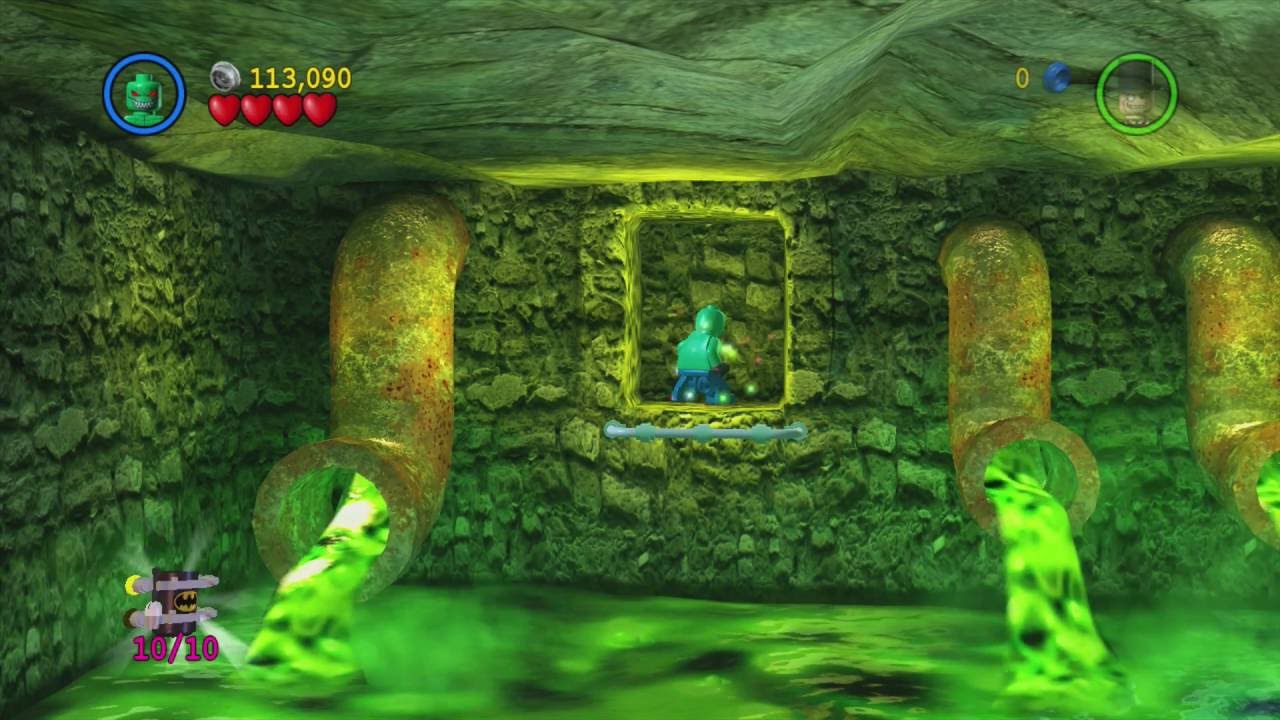 LEGO Batman: The Videogame - A Poisonous Appointment (All Minikits, Red Brick, Hostage)