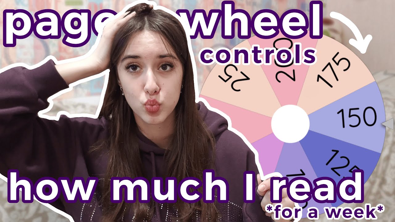this wheel controls how much i read a day (for a week)... regretting it already 🥲