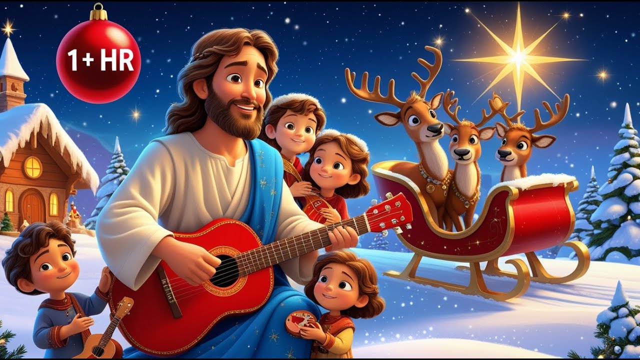 Joyful Bible Songs for Kids🎄Silent Night, Jesus Loves Me & More 1 Hour of Christian Children’s Music