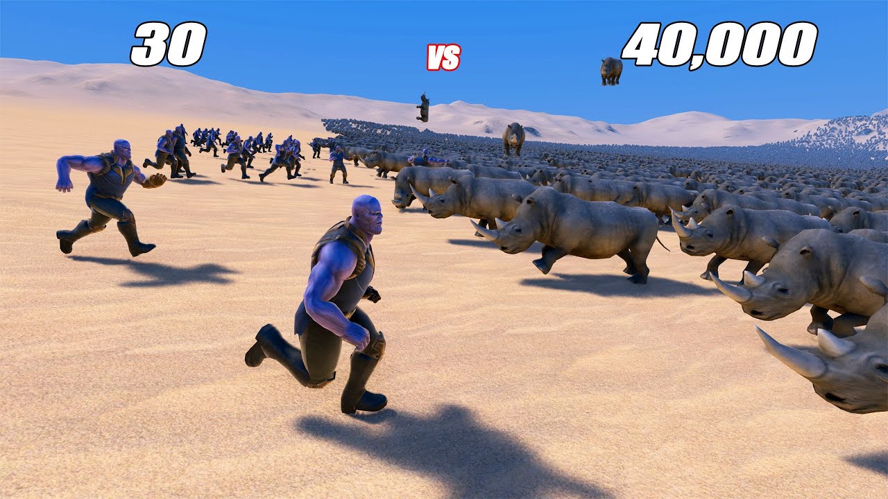 THANOS VS RHINOS UEBS - Ultimate Epic Battle Simulator
