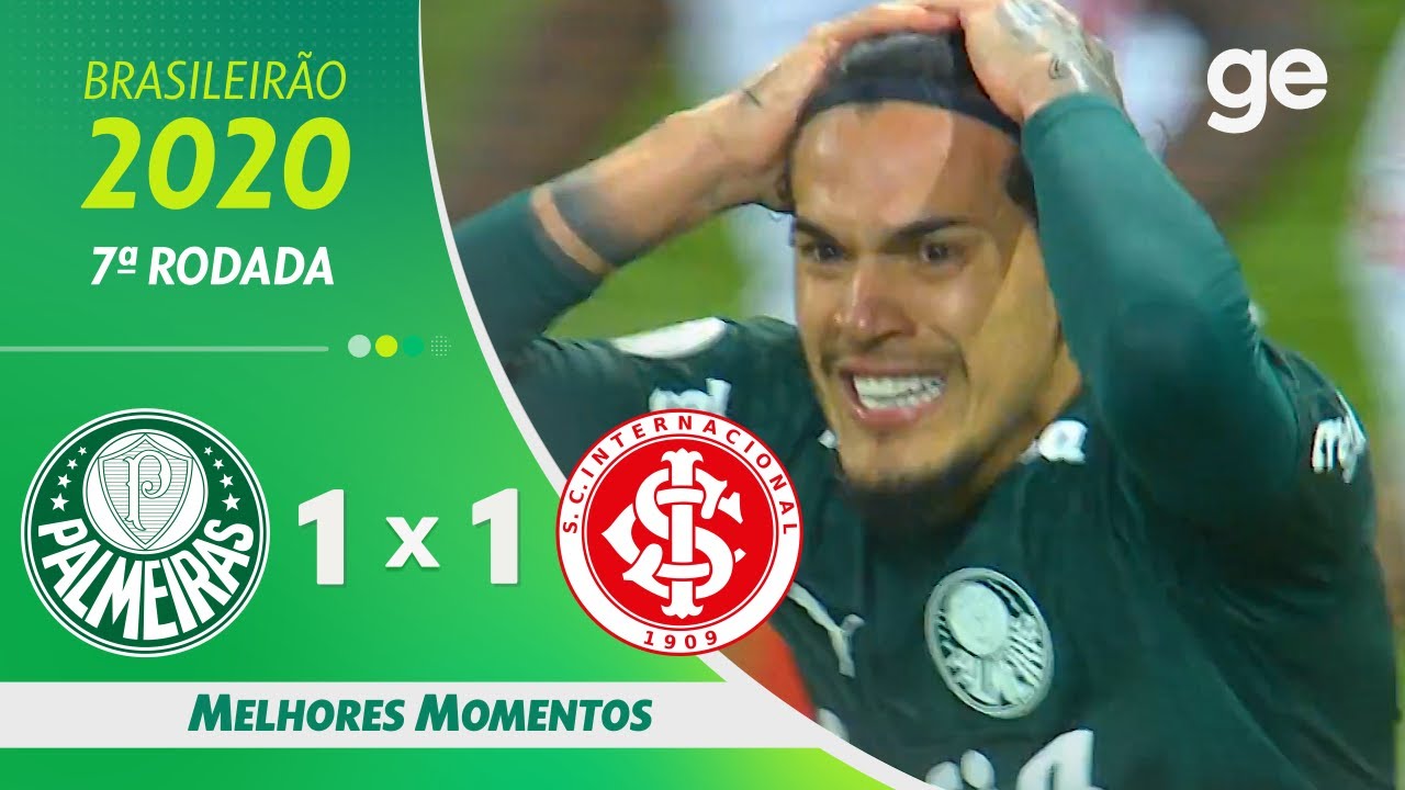 PALMEIRAS 1 X 1 INTERNACIONAL | MELHORES MOMENTOS | 7ª RODADA BRASILEIRÃO 2020 | ge.globo