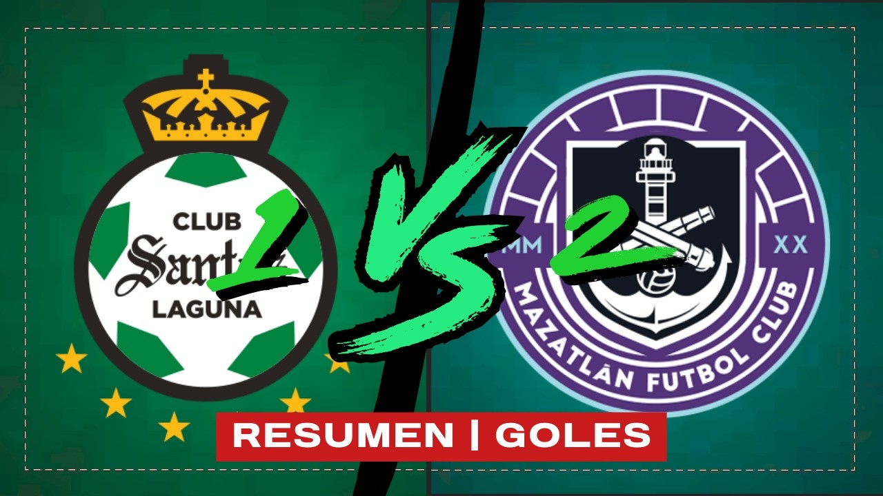 RESUMEN Y GOLES ⚽ Santos 1-2 Mazatlán: ¡REMONTADA y crisis total en el Corona! 🚨 Jornada 6