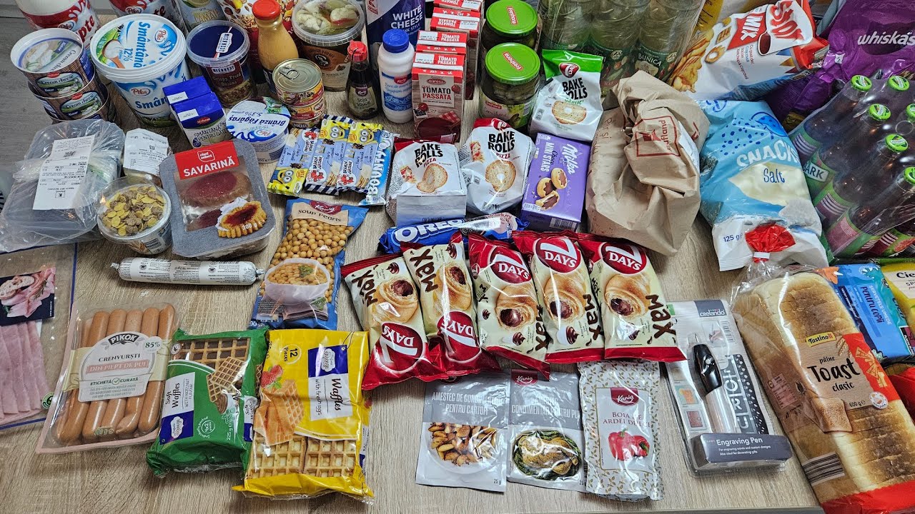 Cumpărături alimentare din Lidl /Kaufland cu preturile afișate