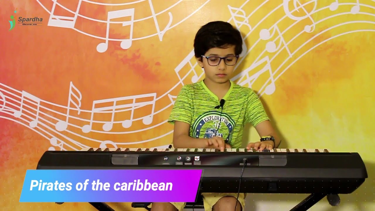Piano cover | Spardha School Of Music (Beginners Club) | Harsh | Song :Pirates of the caribbean