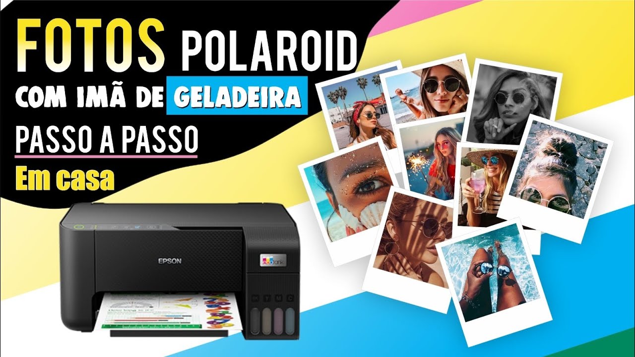 Como fazer fotos Polaroid com Imã fácil e rápido