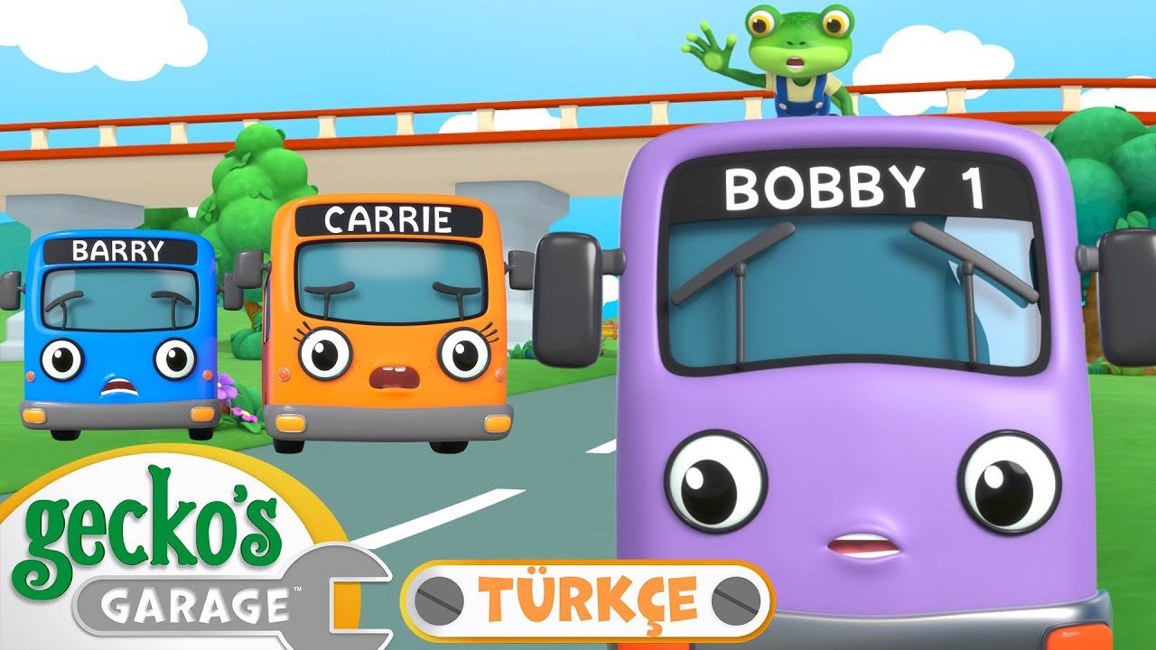 Gecko Otobüsün Üstünde Kaldı! 🚌 | 🐸 Gecko'nun Garajı - Çocuklar için Kamyonlar