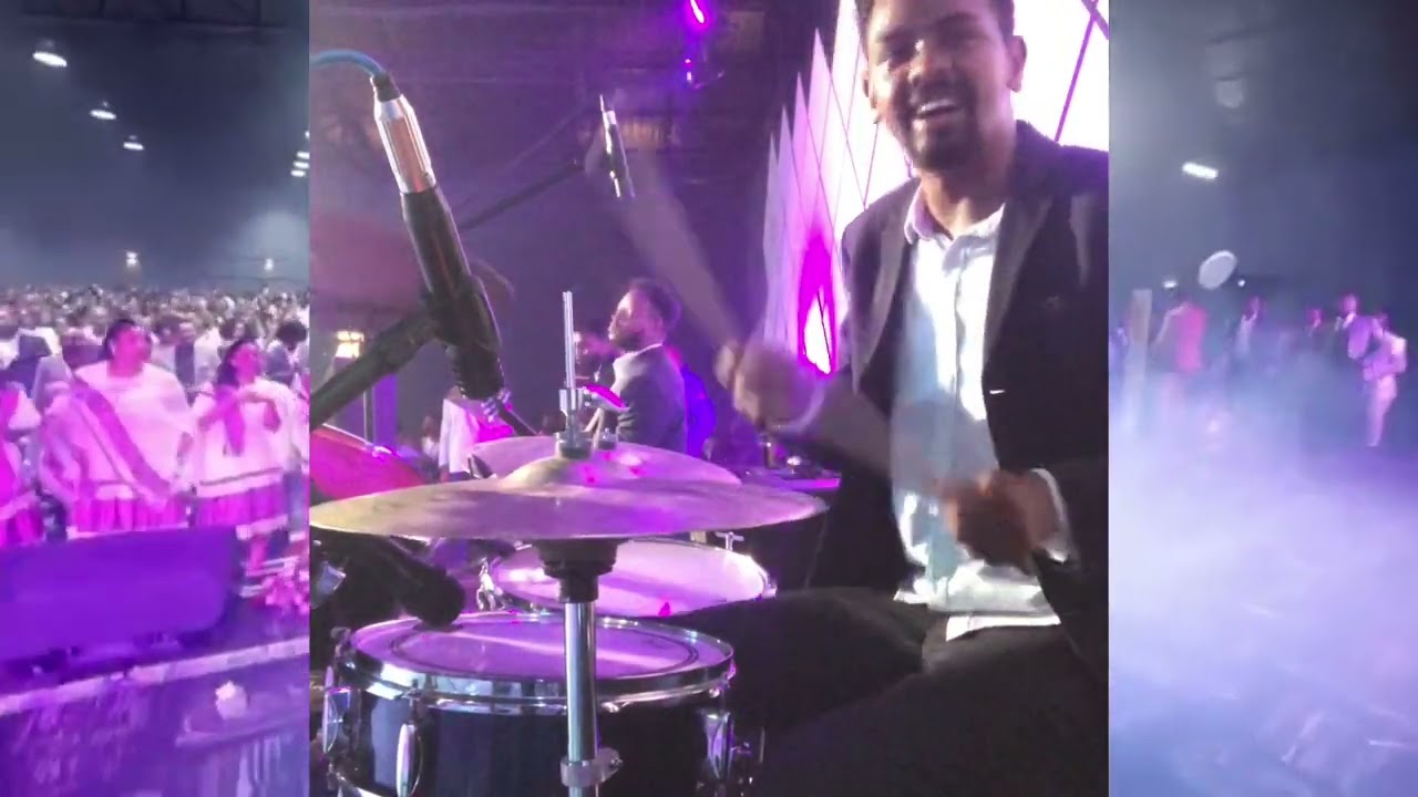 Mintesnot biniyam on drum , አይታየኝም ሌላ , teddy taddese drumcam    @MARSILTVWORLDWIDE