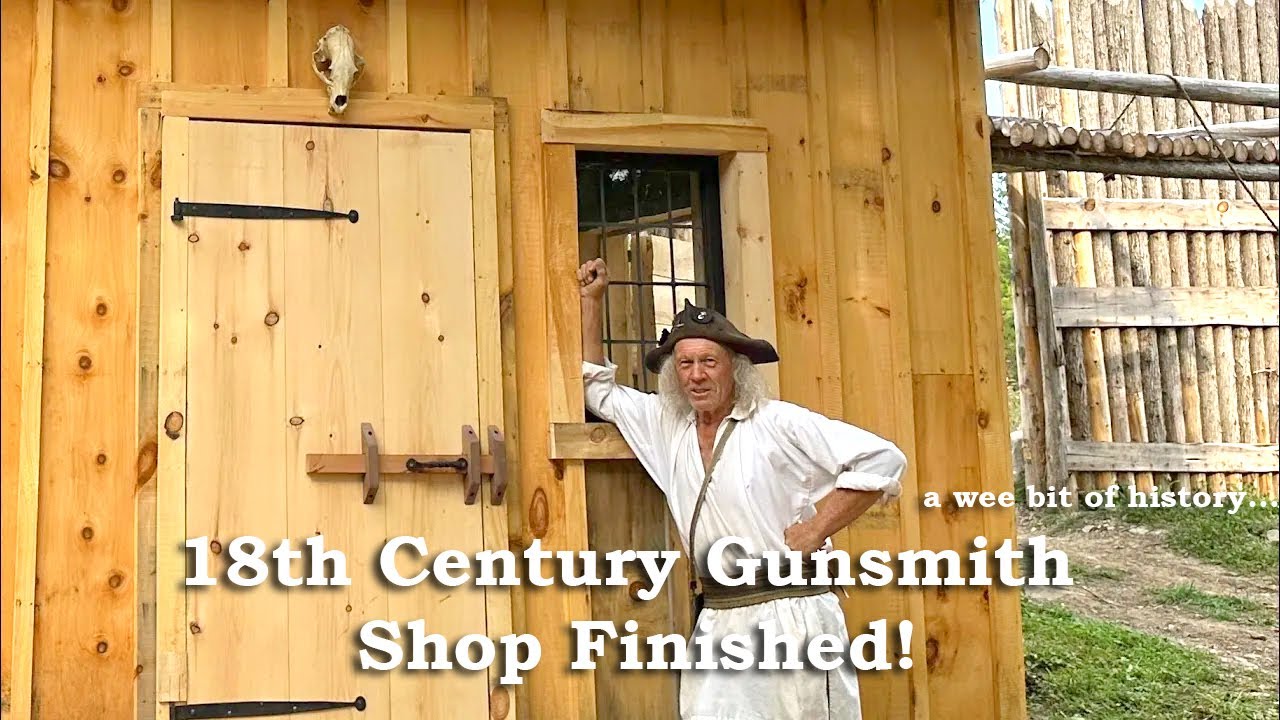 18th Century Gunsmith Shop Finished!  Window Shutters and Door Go On!!