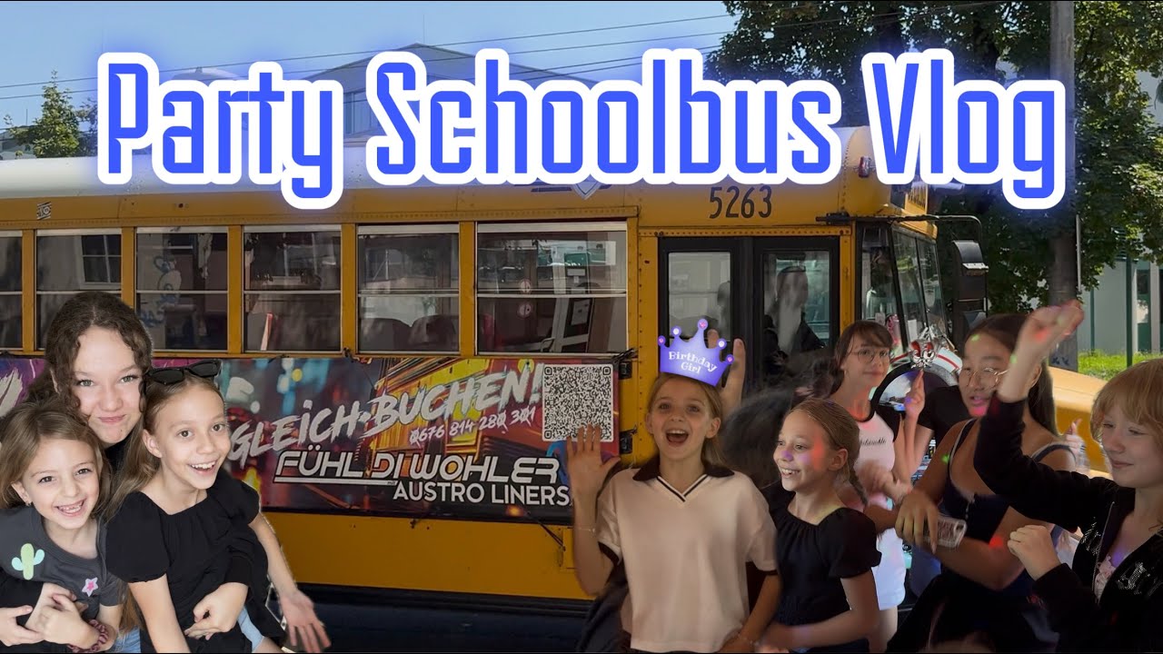 🪩 Party Schoolbus Trip /Vlog