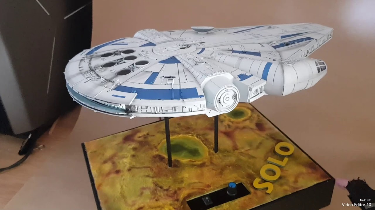 Revell 1/72 Millenium Falcon modded to resemble Lando's Falcon from "SOLO"