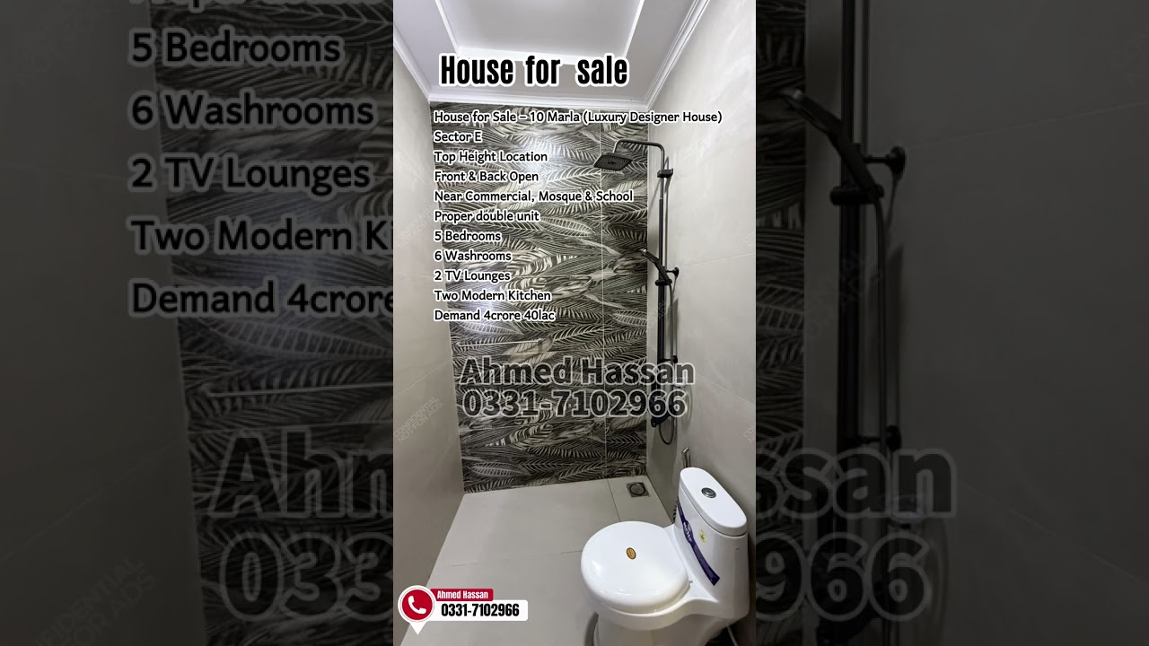 🏠 House for Sale – 10 Marla (Luxury Designer House)