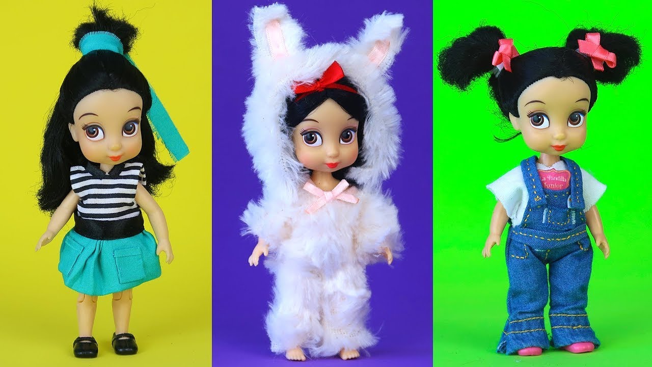 I MAKE 3 NEW OUTFITS FOR SNOW WHITE | Luna's Toys