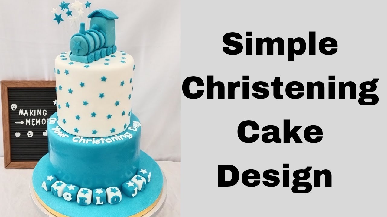 How to make full fondant christening cake design?
