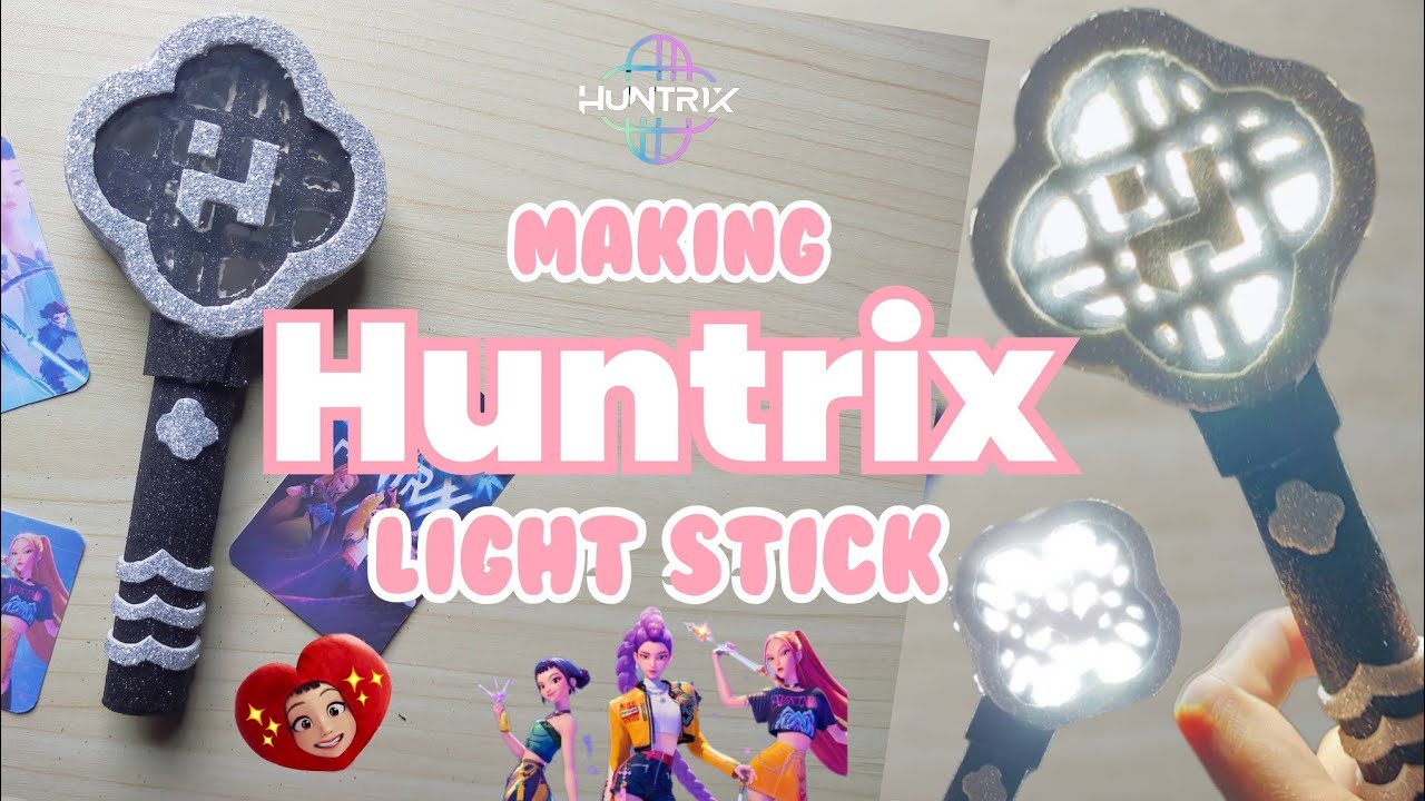 I made Huntrix Light stick from kpop Demon hunter. | DIY | Easy Craft | KPOP.