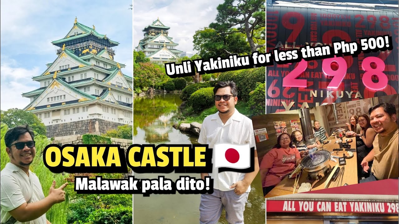 JAPAN 2025 🇯🇵EP 2 - OSAKA CASTLE, MUSEUM & GOZABUNE BOAT RIDE / SULIT NA UNLI YAKINIKU SA OSAKA?