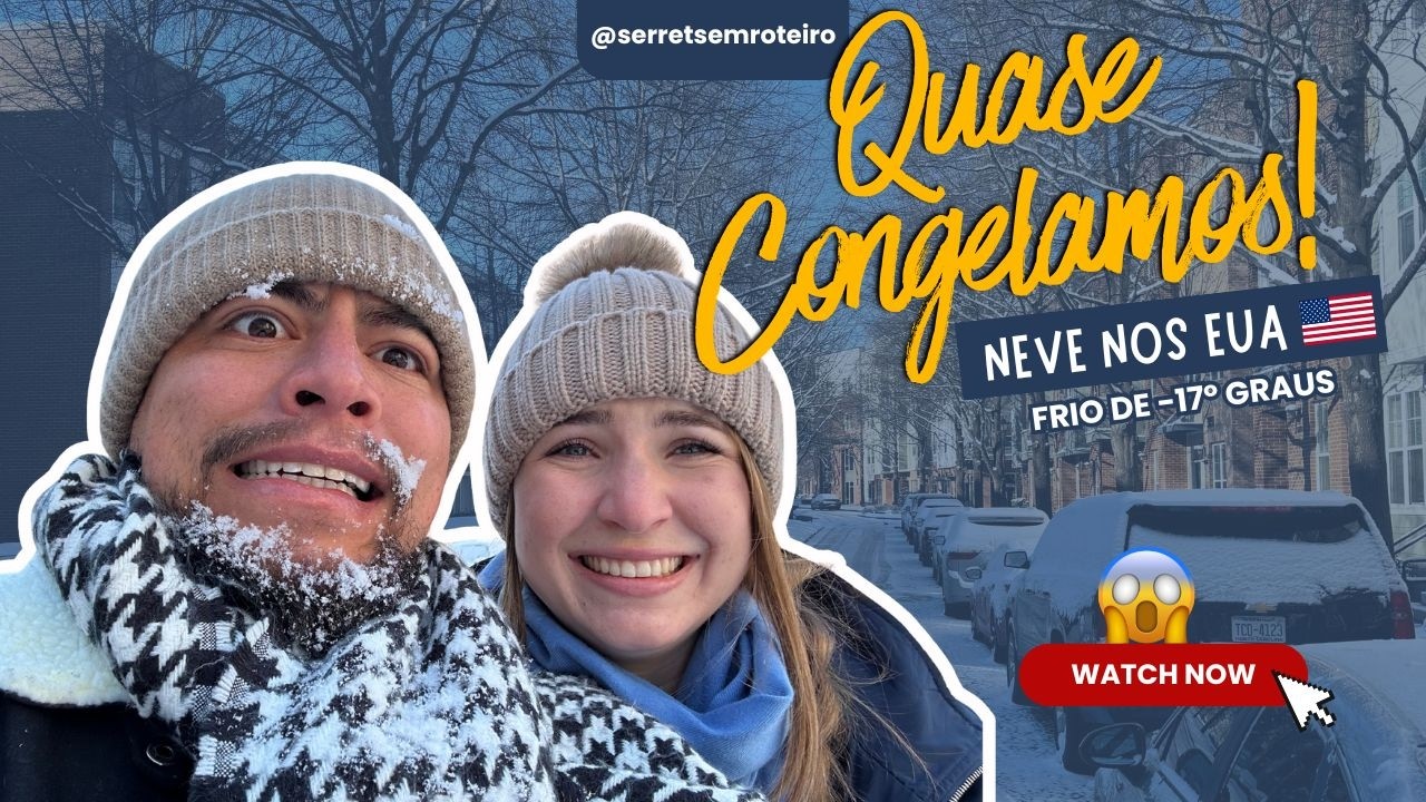 SOBREVIVEMOS A -17ºC!🥶 Nossa primeira vez na neve em Columbia, Carolina do Sul - EUA  (SURREENDENTE)
