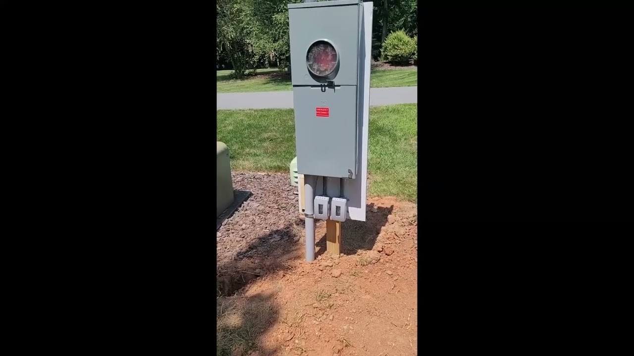Temporary underground electric service