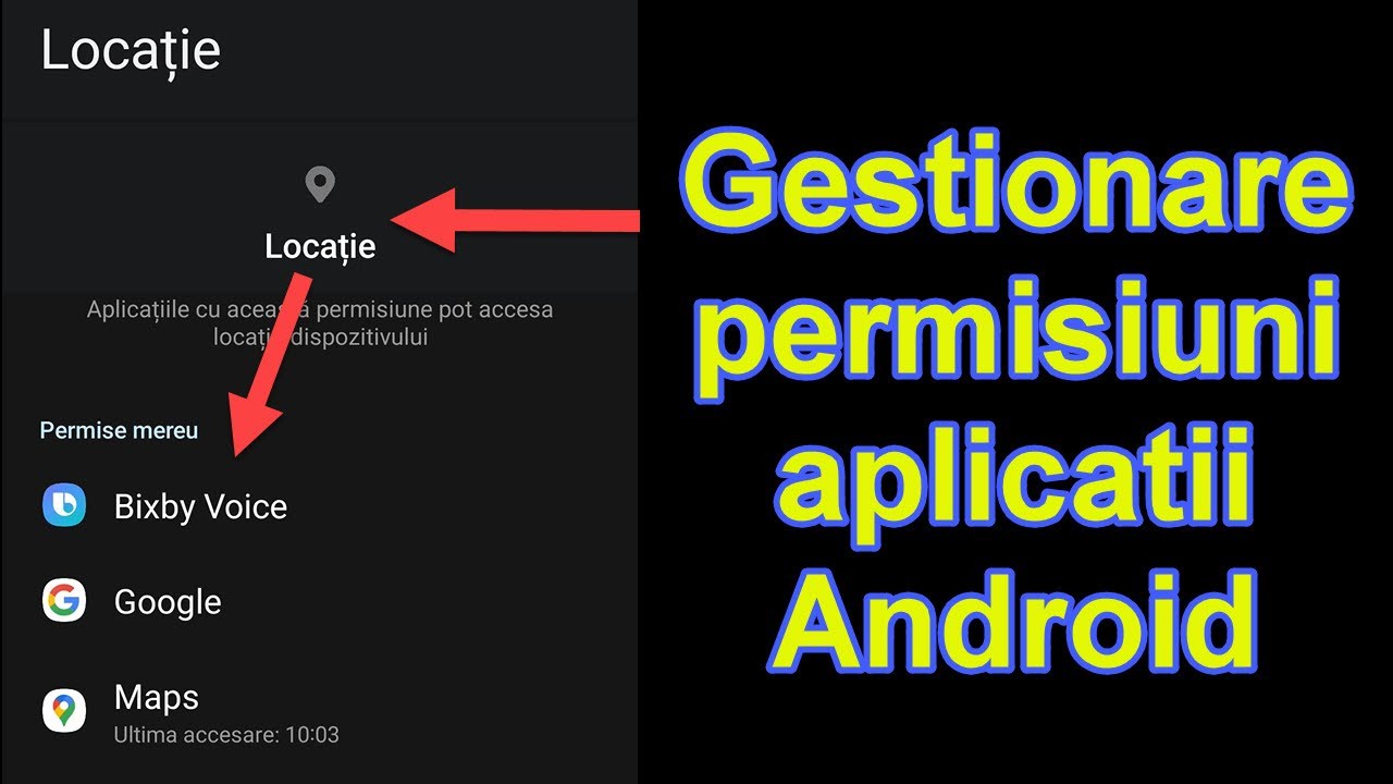 Gestionarea permisiunilor pentru aplicații în Android