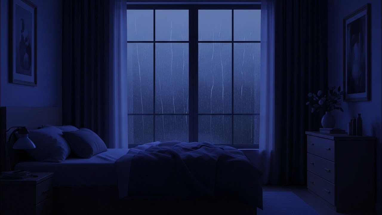 Gentle Rain Sounds for Sleeping 🌧️ | Black Screen Rain | Bedroom & Headphones