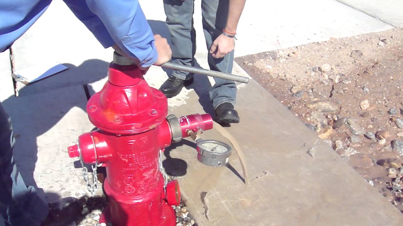 Prueba de Flujo de Agua - Hidrante de patio