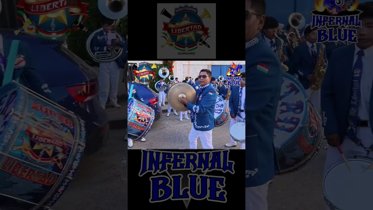 Banda y Orquesta Súper Libertad de Azangaro - Diablada Azoguini - Bloque Infernal Blue 2026